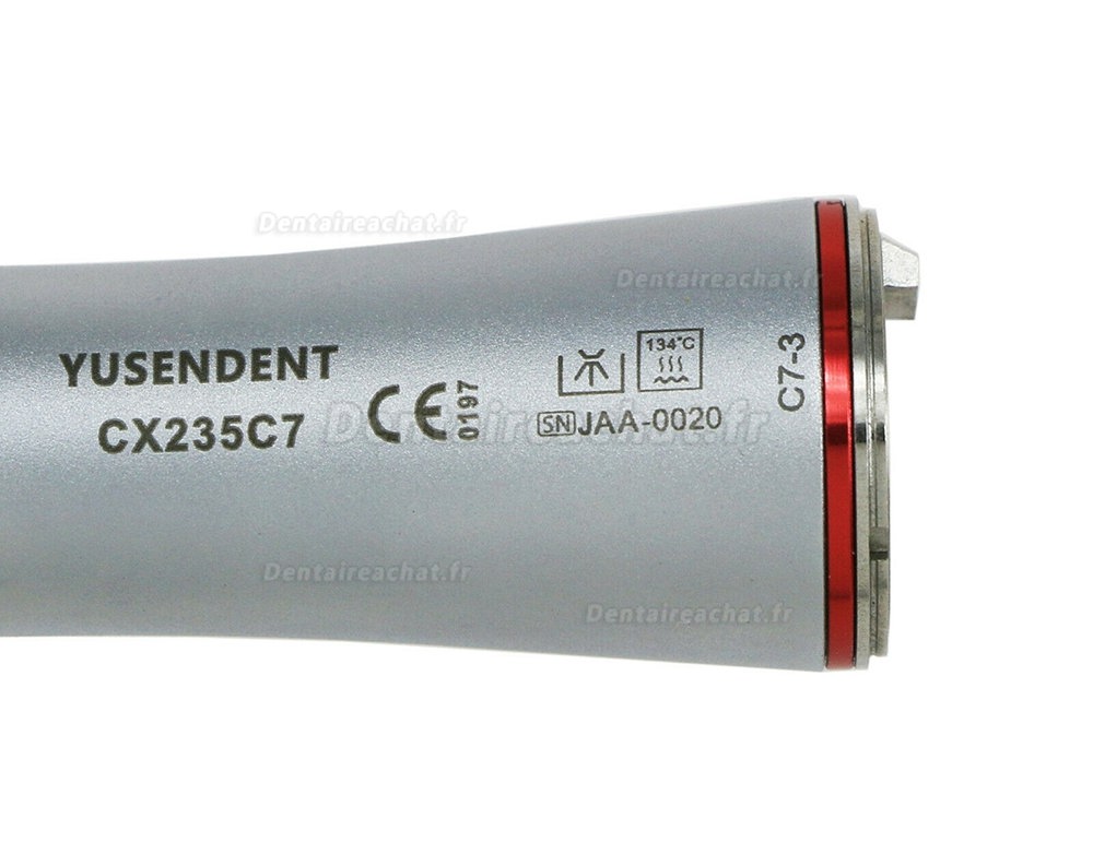 YUSENDENT CX235C7-3 45°Contre-angle Bague Rouge Ratio 1:4.2 Spray Interne Avec Lumiere